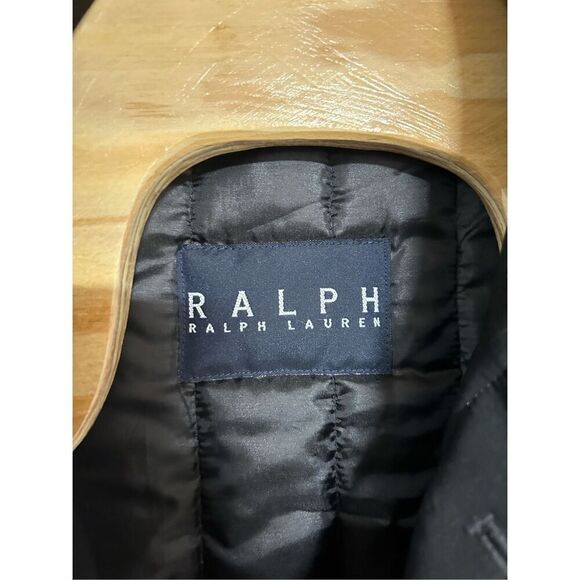 Ralph Lauren Large (L) Wool Blend Black Jacket Removable Liner Rain Stain Repell - Picture 8 of 8